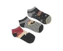 Sun City Captain Marvel VH3630 ponožky 3 Pack Mix černé černá, 39/41