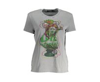 Desigual 23SWTK24 Dámské tričko šedé S šedá, S