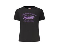 Tommy Jeans DW0DW21404 Dámské tričko černé L černá, L