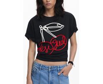 Desigual 25WWTK51 Dámské tričko černé L černá, L