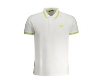 Cavalli Class QXT64YKB002 Pánské polo bílé/zelené 2XL bílá/zelená, XXL