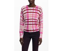 Desigual 25WWJF41 Dámská mikina bílá/růžová S Bílá/růžová, S