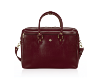 Solier Felice Marina Dámská kožená taška na notebook červená červená