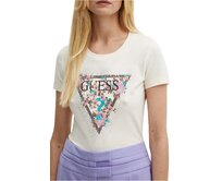 Guess Jeans W4YI26 J1314 Dámské tričko bílé S bílá, S