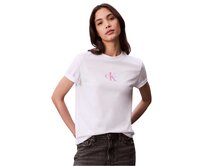 Calvin Klein LV047C856G Dámské tričko bílé S bílá, M