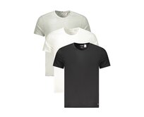 Calvin Klein LV00NB4051 Pánské trička vícebarevné tri-pack S černá/šedá/bílá, S