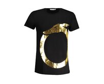 Trussardi TRU2MTS01 Pánské tričko černé zl. XL černá, XL