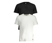 Tommy Jeans UM0UM03157 Pánská trička bílé/černé duo-pack XL bílá/černá, XL