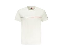 Tommy Jeans DM0DM20779 Pánské tričko bílé 2XL bílá, XXL