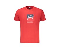 Tommy Jeans DM0DM21940 Pánské tričko červené L červená, L