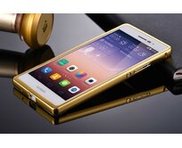 Hliníkový obal kryt pouzdro pro Huawei Ascend P7 - Zlatý Zlatá, Hliník