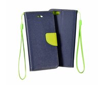 Telone Flipové pouzdro Fancy Book pro Xiaomi Mi 8 Pro - modré/limetkové modrá, Umělá kůže