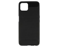 Silikonový obal CARBON pro OPPO A73 5G - černý černá, silikon