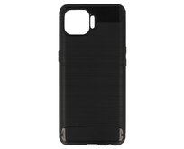 Silikonový obal CARBON pro OPPO A93 - černý černá, silikon