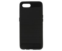 Silikonový obal CARBON pro OPPO AX7 - černý černá, silikon