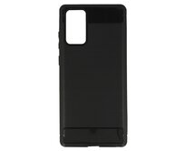 Silikonový obal CARBON pro SAMSUNG GALAXY NOTE 20 - černý černá, silikon