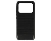 Silikonový obal CARBON pro XIAOMI MI 11 ULTRA - černý černá, silikon