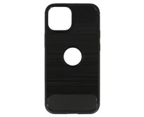 Silikonový obal CARBON pro IPHONE 13 MINI - černý černá, silikon