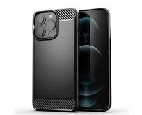 Silikonový obal CARBON pro OPPO RENO4 F - černý černá, silikon