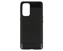 Silikonový obal CARBON pro OPPO RENO5 4G - černý černá, silikon