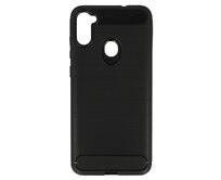 Silikonový obal CARBON pro SAMSUNG GALAXY A11/ M11 - černý černá, silikon