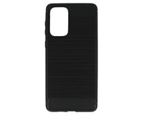 Silikonový obal CARBON pro SAMSUNG GALAXY A73 5G - černý černá, silikon