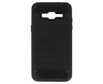 Silikonový obal CARBON pro SAMSUNG GALAXY J3 2016 - černý černá, silikon