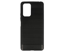 Silikonový obal CARBON pro XIAOMI REDMI NOTE 10 PRO/NOTE 10 PRO MAX - černý černá, silikon
