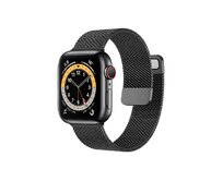 Case4mobile Řemínek Milanese pro Apple Watch 38/40/41mm - černý černá, kov
