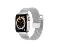 Case4mobile Řemínek Milanese pro Apple Watch 42/44/45/49 mm - stříbrný Stříbrná, kov