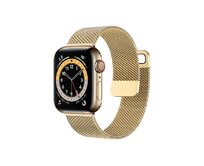 Case4mobile Řemínek Milanese pro Apple Watch 42/44/45/49 mm - zlatý Zlatá, kov