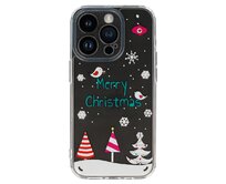 Tel Protect Christmas průhledné pouzdro pro iPhone 12/ iPhone 12 Pro - vzor 4 Veselé Vánoce Motiv, silikon