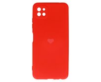 Vennus Valentýnské pouzdro Heart pro Samsung Galaxy A22 5G - červené červená, silikon