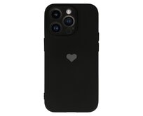 Vennus Valentýnské pouzdro Heart pro iPhone 12 Pro - černé černá, silikon