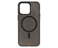 Case4Mobile MagSafe pouzdro Frosted pro iPhone 12/ iPhone 12 Pro - černé černá, silikon