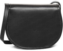 Kožená kabelka midi M C1 - černá  černá, kůže