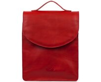 Kožený batoh M 37 - červený Kožený batoh MZ 37 bez zipu červená, kůže