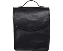 Kožený batoh M  C1 - černý Kožený batoh M  C1 - černý zip hlavní komory černá, kůže