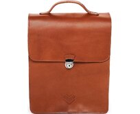 Kožený batoh K B1 - hnědo-rezavý hnědo-rezavá, kůže