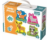 TREFL poškozený obal: Baby puzzle Zvířata v lese 4v1 (3,4,5,6 dílků) papír