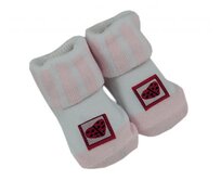 Kojenecké ponožky v dárkové krabičce růžové srdíčko 56