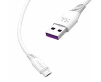 USB / MicroUSB kabel datový DUDAO L2 5A bílý