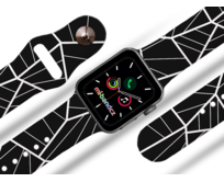Apple watch řemínek Mnohoúhelníky - 38/40/41mm, barva pásku černá