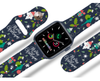 Apple watch řemínek Šťastné a veselé Vánoce - 42/44/45mm