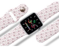 Apple watch řemínek Bršlice růžová - 42/44/45mm