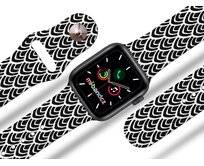 Apple watch řemínek Rybí šupiny - Černá - 38/40/41mm