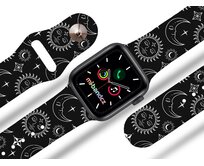 Apple watch řemínek Hvězdárna v bílém - Černá - 38/40/41mm