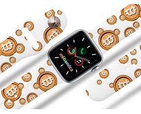 Apple watch řemínek Bitcoin - Bílá - 38/40/41mm