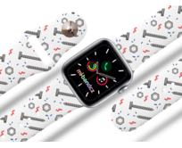Apple watch řemínek Šrouby - Bílá - 42/44/45mm