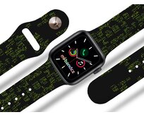 Apple watch řemínek Matrix bitcoin - Černá - 38/40/41mm